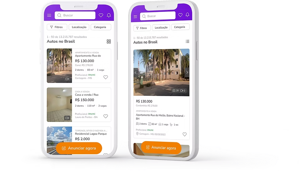 Como ficou o Resultado da busca em forma nos Apps
