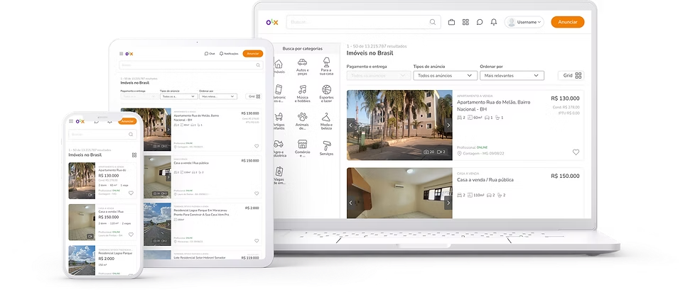Como ficou o Resultado da busca em forma de lista
